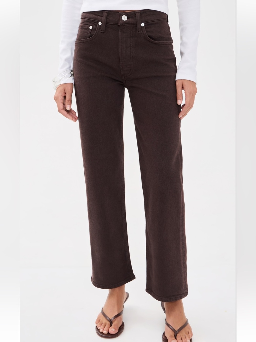 Citizens Of Humanity Straight-Leg Jeans in Dark Chocolate